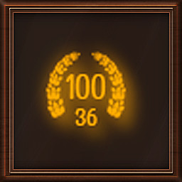 Completed 100 stages with 36 pieces