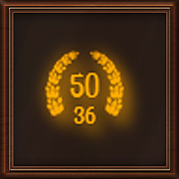 Completed 50 stages with 36 pieces