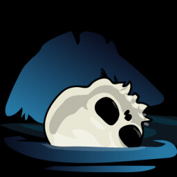 SWIMMING SKULL