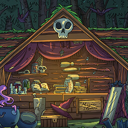 Completed Witches Market level.