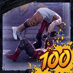 Cem inimigos arremessados