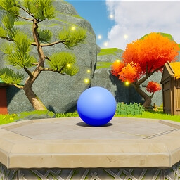 Keep the first blue ball