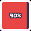 90%