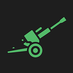 Sistemas de artilharia destruídos