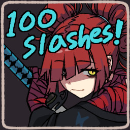 Slash 100 times