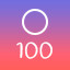 100 circles (dark)